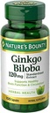 Nature's Bounty Ginkgo Biloba 120mg, 100 kapslit (pakk 4)