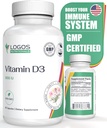 Vitamiin D3 täiendus - Vitamiin D-5000 RÜ - Tervislike luude, hammaste, lihaste, südame-veresoonkonna ja immuunfunktsiooni toetamine - piimavaba, sojavaba - 60 kapslit