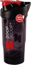 Valgukoksuti pudel - must | Kaasaskantav Valgupulber Shaker Cup koos Strainer & Leakproof Lid | 700 ml (25oz) - Easy Clean - BPA Free