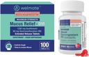 WELMATE Complete Cold & Allergy Relief Kit: Maximum Strength Nasal Decongestant PE (200 tabletti) & Mucus Relief DM 1200mg Guaifenesin/60mg DXM (100 Ct) - Non-Drowsy Siinus, Cough, ja ummikute leevendamine