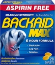 Backaid Max Caplets, 28 krahv (4 kotti)