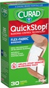 CURAD QuickStop Bleeding Control Paindlikud kangaribad, sorteeritud suurused, 30 loend