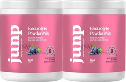 JUNP Elektrolüüdid Pulber No Sugar No Carbs – Vine Ripened Viinamarja Infundeeritud Joogi Segu – Kaalium & Soola Elektrolüüthüdraat Pulber Nullkalor Suhkruvaba Elektrolüüt Pulber,180 Servingud