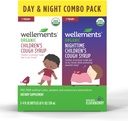 Wellements Organic Day & Nighttime Children's Cough Combo Syrup | Rahustav päev ja öine köha Relief USDA Organic | Value Pack (2) 4 Fl Oz. Pudelid, 1 aasta+