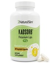 NaturalSlim looduslik kaaliumtsitraat Glükonaat 99 mg - Kadsorb toetab elektrolüütide tasakaalu ja normaalset pH-d - Absorbeeritavad kaaliumilisandid oluliste mineraalidega - Mitte GMO 400 kapslid 1 pakend