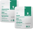 Aju täiendused mälule ja fookusele | 2-kuuline tarne | 800mg L türosiindopamiini lisandid + 500mg Alpha GPC koliin | Kontsentratsioonilisandid
