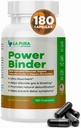 LaPura Power Binder Blend – Detox & Cleanse koos aktiveeritud söega, orgaaniline Chlorella Pulber & Slippery Elm Extract – aitab leevendada gaasi ja puhumist – soodustab looduslikku detoksifitseerimist - 180 kapslit