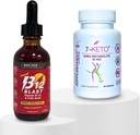 Bricker Labs B-12 Blast Vedel Vitamiin B-12 + 7-keto DHEA Metaboliit 50 mg - Aktiivne elu: energia ja kehakaalu juhtimise täiendus