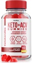 NutraRize KetoKandies Keto+ACV Gummies kaalulangus, maksimaalne tugevus täiendada, Gomitas kommentaare (60 Gummies)