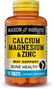 Mason Natural Calcium Magneesium & Tsink, 100 tabletti