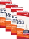 Leader Extra Strength Sinus Relief, Fast Acting, Sinus Decongestant, Nasal Congestion Relief Spray, Cold & Allergy 30 mL Bottle (Pack of 4)