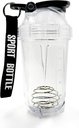 Blender Shaker Bottle, 500 ml/16oz, nõudepesumasin Ohutu, Purunemiskindel, Portable Pre Workout Whey Protein Drink Cup, Mixes Cocktails Šokid, kingitused meestele naistele, valge elevandi kingitused täiskasvanutele