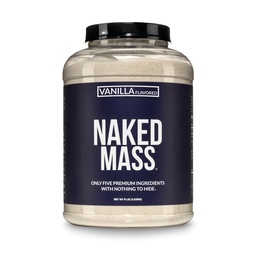 NAKED Vanilla Mass - Kõik looduslikud vanilje kaalulangetajad Valgupulber - 8lb Bulk, GMO-vaba, Gluteenivaba & Sojavaba, Kunstlike koostisosadeta - 1260 Kalorit - 11 Servingut