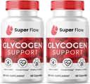 SPRESSO (2 Pack Super Flow Glycogen , SuperFlow Glükogeeni tugikapslid , Glyco Optimizer valem , looduslik veresoonte puhastaja , Premium Super Flow Glükogeeni tugi ( 120 kapslit )