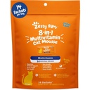 Zesty Paws 8-in-1 multivitamiini Kass Vitamiinid ja täiendused Mousse - Kassi vitamiinid siseruumides kassidele - Tervislik ravi Squeeze Up soolestiku, immuunsüsteemi, südame, naha ja karva tugi - Kana 14ct