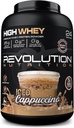 Revolution Nutrition, High Whey, Protein Powder 2LB, Whey Isolate, Gluteenivaba, Lean Lihasmass meestele ja naistele, 25 g valku Scoopi kohta, 908 g, 24 serveerimist (Iced Cappuccino, 2 naela)