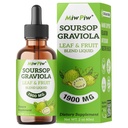 Soursop Graviola Liquid Drops 1900MG 2Fl Oz, Soursop Bitter Leaf Extract Supplements, Sleep Relax Support ja Immune Boost - Sugar Free, Natural Maitse, Herbal Goodness