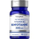 Torukivi Benfotiamiin 300mg | 90 kapslit | Rasvlahustuv B1-vitamiin | Mitte-GMO, Gluteenivaba toidulisand