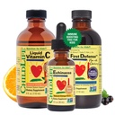LAPSED ESSENTIALS Immuunsüsteemi tugi 3-pakk - Vedel C-vitamiin, esimene kaitse ja Echinacea - Imikute, väikelaste ja laste immuunsuse suurendamise lisandid