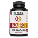 Zhou N.O. Pro - Premium lämmastikoksiidi lisand meestele ja naistele, südamele, lihastele ja verele peedi juure ja L-arginiin, looduslik lämmastikoksiidi võimendaja - 120 Veggie kapslit