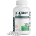 Bronson Selenium 200 mcg - Pärmivaba kelaaditud aminohappe kompleks - oluline jälje mineraal koos suurema imendumisega, 250 taimetoitlast kapslit