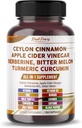 Ceylon Cinnamon Õunasiider Äädikas Berberine Bitter Melon - valmistatud USA-s