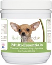 Tervislikud tõud Chihuahua Multi-Essentials Pulber koertele - ideaalne toidulisand vitamiine, mineraale ja antioksüdante oma koerale - 8 oz