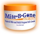 Mite-B-Gone Mite Cream & Bite Relief - 10% looduslik segu väävelkreem mitmeotstarbeliste hammustuste, punetuse, sügeluse ja ärrituse jaoks | Lastele ja täiskasvanutele ohutu | Kiire ja efektiivne kõigile nahatüüpidele | 8 oz