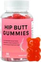 Hip Butt BBL Gummies for Butt Kiire kasv ja suurendamine, 60 Booty Gummies for Bigger Butt Fast, Booty Gummies for Weight Gainer for Women Butt Suurendamine