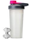 Hr Pen Shaker pudelid valgusegudele - 28 oz, hall ja roosa valk Shaker Wire Whisk Balliga