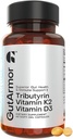 Soolestiku ja südame tervis + immuunsuse tugi | 2 kuu pakkumine | 60 pehmet geeli kapslit | puhas butüraat 350mg & D3-vitamiin 2000IUs & K2-vitamiin 120mcg | Südame tervis | Seedetrakti tugi