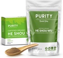 Sertifitseeritud orgaaniline He Shou Wu - suur 5oz kott 30: 1 kontsentreeritud-Fo-ti - orgaaniline foti ekstrakt- Foti He Shou Wu Organic-Plus Free Bamboo Spoon