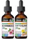 BIO KRAUTER Echinacea Tinktuur 2 Fl. Oz. & Cat's Claw Tinktuur 2 Fl. Oz .