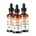 LIQUIDHEALTH Vitamiin D3 4000 RÜ, USDA orgaaniline D-vitamiini vedelikutilgad täiskasvanutele ja lastele, Vegan D-vitamiin immuunsüsteemi toetamiseks, luude tervis, meeleolu tugi, tervislik nahk - valmistatud USA-s (3 pakendit)