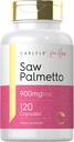 Carlyle Saw Palmetto naistele 900mg | 120 kapslit | Full Spectrum Extract Supplement | Non-GMO, Gluteenivaba täiendus | tema jaoks
