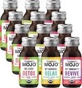 TEAONIC Wellness Shots - Variety Pack: Relax, Revive, Detox Shots, USDA-sertifitseeritud orgaanilise heaolu kaadrid, 12 Pack, 2 Fl. Oz Iga