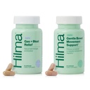 Hilma Natural Gas and Bloating Relief for women, orgaaniliste koostisosadega arst, sidrunipalsam, apteegitill ja piparmündileht, 50 vegankapslit