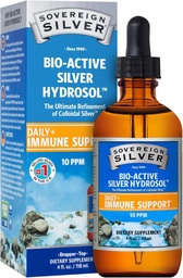 Sovereign Silver Immune Support - Kolloidhõbe, Bio-Active Silver Hydrosol, 10 ppm, Vedel Dropper, 4 Fl Oz, (118 ml)