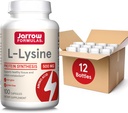 Jarrow valemid L-Lysine 500 mg - 100 kapslit - Essentsiaalne aminohape valkude metabolismiks - toidulisand - kuni 100 serveerimist (12. pakk)