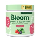 Bloom Toitumine Superfood Rohelised Pulber, seedeensüümid probiootikumide ja prebiootikumidega, soolestiku tervis, Bloating Relief naistele, Chlorella, Green Juice Mix peedi juure pulbriga, 30 SVG, Berry