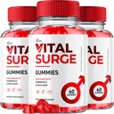(3 Pack) Vital Surge Gummies, Vital Vita Surge Advanced Extra Strength Formula 1000MG Vigor Pump Meeste vitamiinilisand - Vitalsurge Vitasurge Kõik looduslikud koostisosad Mahlakad närid (180 Gummies)