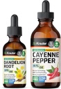 BIO KRAUTER Cayenne Pepper Tinktuur 4 Fl. Oz... Dandelion Tinktuur 2 Fl. Oz.