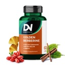 4-in-1 Golden Berberine Supplement koos Ceylon Cinnamon Bitter Melon Ginkgo, suurendab immuunsust, soolestiku ja südame tervise,60 kapslid Metabolism Support, Made in USA