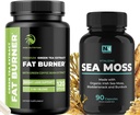 Iiri meri sammal ja roheline tee kaalulangus pillid | Metabolism Booster & Kilpnäärme tugi põiewrack, Burdock Root & Green Coffee | Söögiisupressant & Immune Support | 90 & 120 kapslit