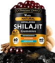 Himalayan Shilajit Gummies meestele ja naistele - puhas Shilajit meeste kummidele - suhkruvaba kummi toidulisandid fulviinhappega - tervislik vananemine, immuunsus ja energia toetus - 60 krahv