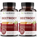 healblend orgaaniline lämmastikoksiid suhkrupeedi juurkapslid 1300mg - immuunsüsteemi toetamine, lämmastikoksiidi võimendaja - 120 loend (2 Pack)