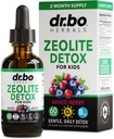Zeoliit Detox lastele Vedelad tilgad - Advanced Clinoptilolite puhaste vitamiinidega B12 & D - Lapsed Õrn keha igapäevane puhastamine Fookus & kõne Ekstra Klinoptiloliit Zeoliit tilgad Detox Cleanse Supplement 2oz