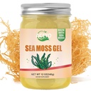 ACEYO (12 OZ Orgaaniline meri Moss Gel Raw Vegan Natural Irish Seamoss Gel naistele Meestele 102 Vitamiinid ja mineraalid Looduslikud Saagitud Originaalne Maitsestatud Mitte-GMO