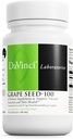 DAVINCI Labs Viinamarjade Seed-100 - toidulisand immuunsüsteemi, veresoonte funktsiooni ja tervisliku naha toetamiseks * - 100 mg viinamarjaseemne ekstraktiga serveerimise kohta - gluteenivaba - 90 taimekapslit